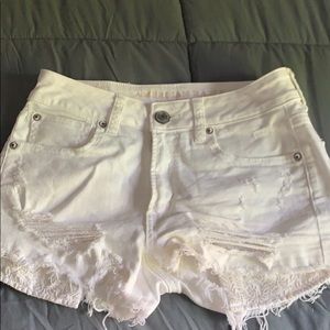 American eagle distressed shorts